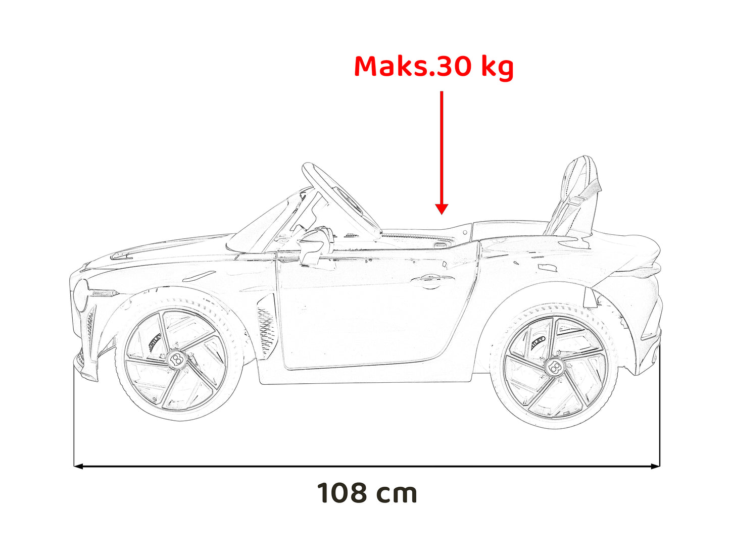 Pojazd Bentley Bacalar Biały