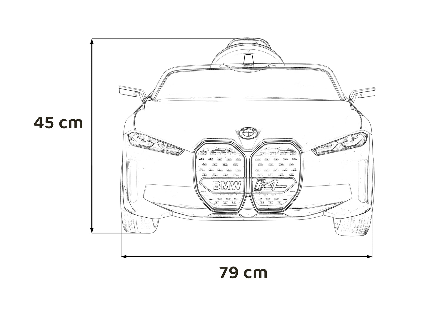 Pojazd BMW i4 Czarny Dla Dzieci