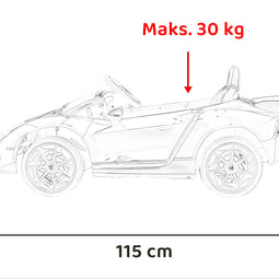 Pojazd Lamborghini Invencible Szary Dla Dzieci