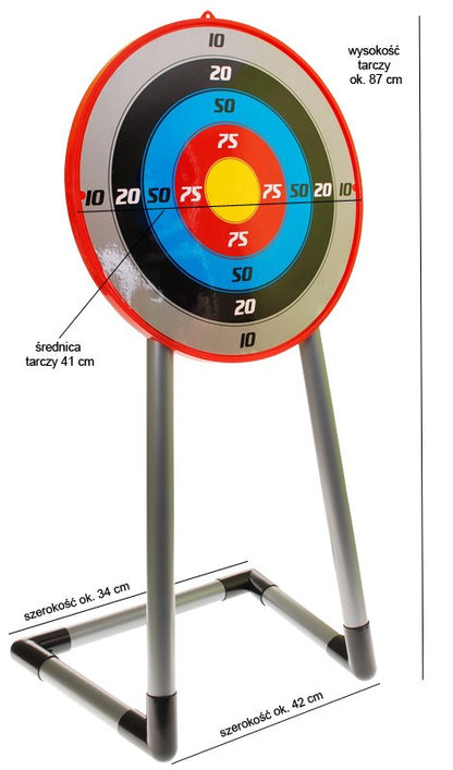 Zestaw łucznika dla Dzieci - Łuk, Tarcza, Strzały, Kołczan